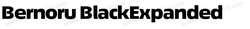 Bernoru BlackExpanded字体转换